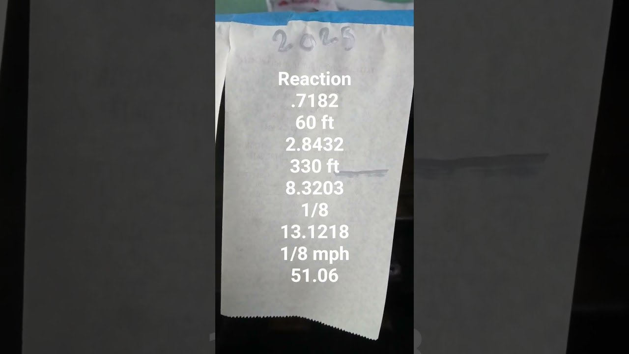 2nd and final pass of 2025 after 37 years of never going to the drag strip