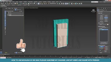 3ds max tutorials for beginners | Modeling Boolean Operations in Urdu/Hindi