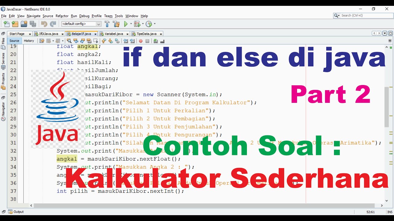 if dan else Percabangan Di Java Part 2 - YouTube