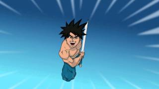 First flying character Anime test