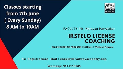 How to prepare for IRSTELO License 2020