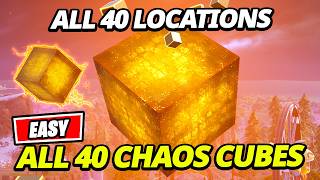 Find and Collect ALL 40 Chaos Cubes LOCATIONS - Fortnite