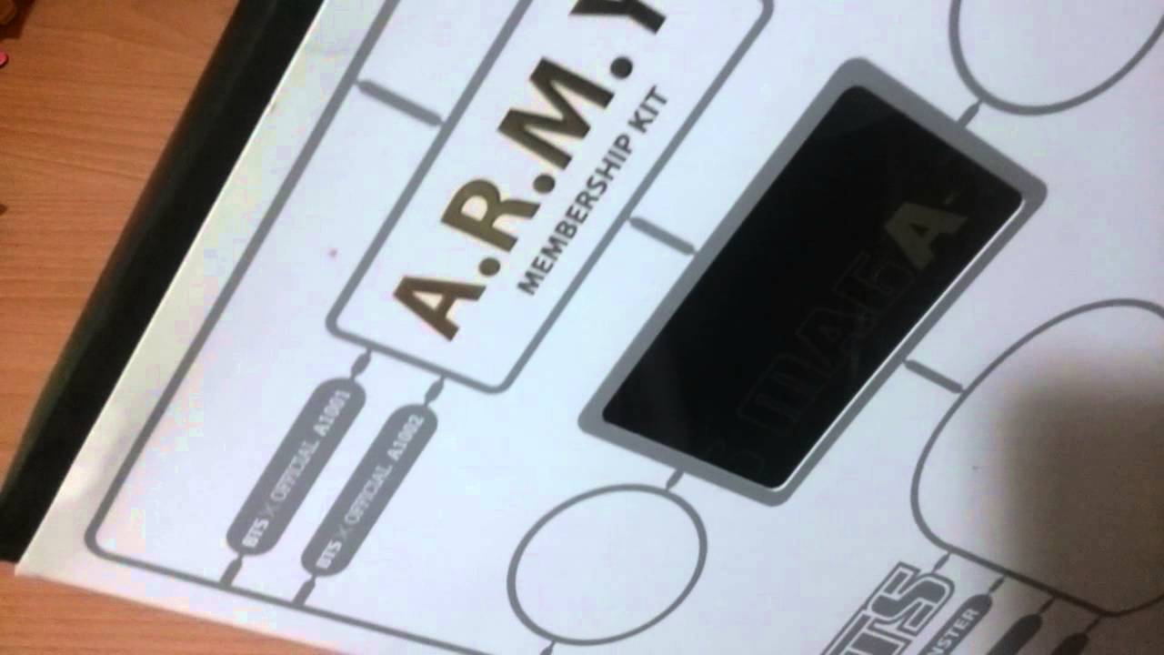 Pt1 Bts 1st Term Army Membership Kit unboxing YouTube