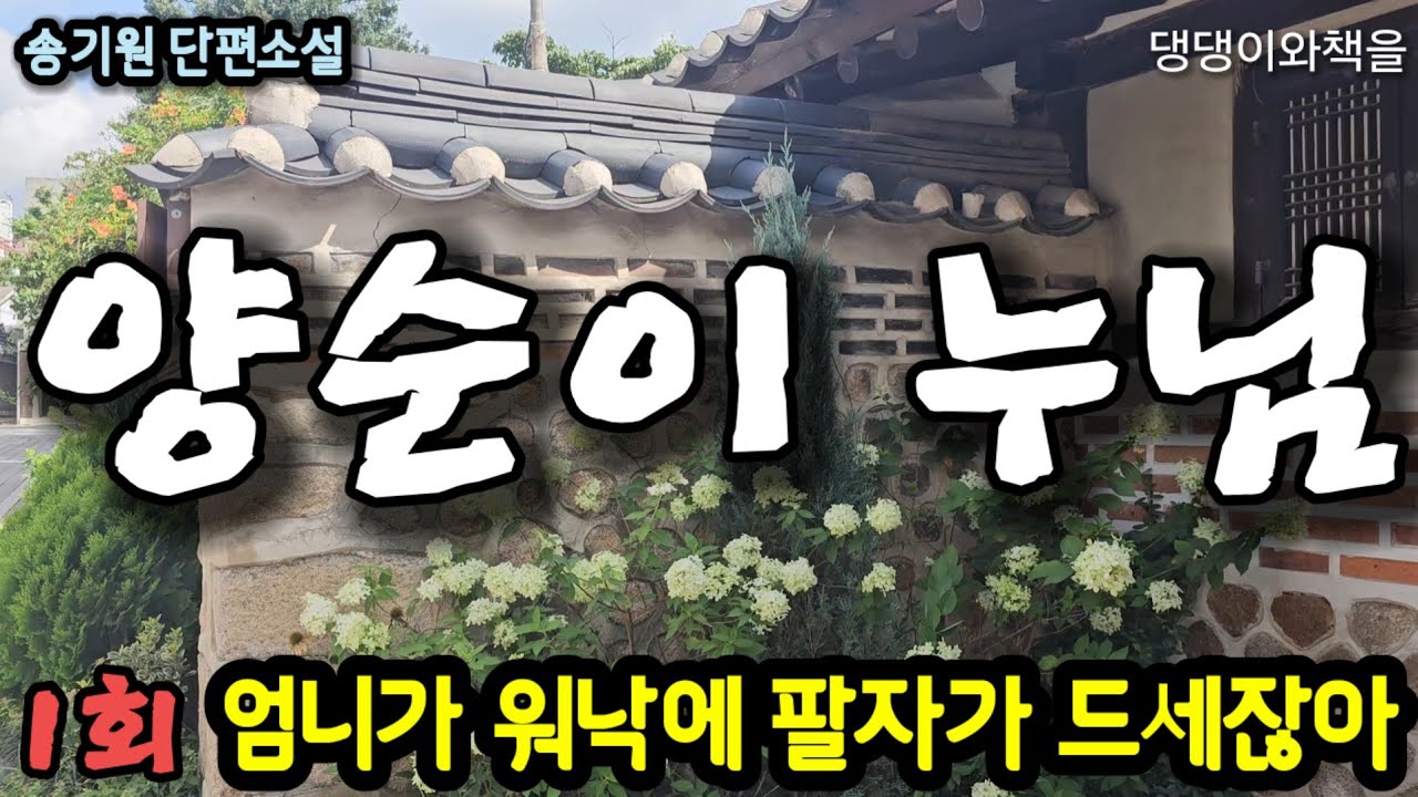 송기원/1회/사주쟁이 말이 아니라면 엄니가 무슨 억하심정으로 나를 그런데로 시집을 보냈겠니/책읽어주는여자 