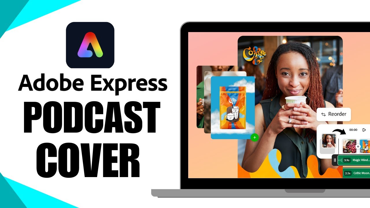 How to Create a Podcast Cover in Adobe Express | Design Stunning Podcast Art Easily