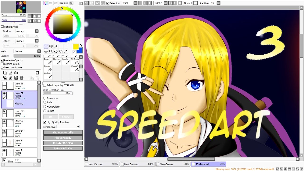 Speed Draw 259Rose's Minecraft Skin Painting 3/3 YouTube