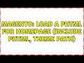 Magento: load a phtml for homepage 