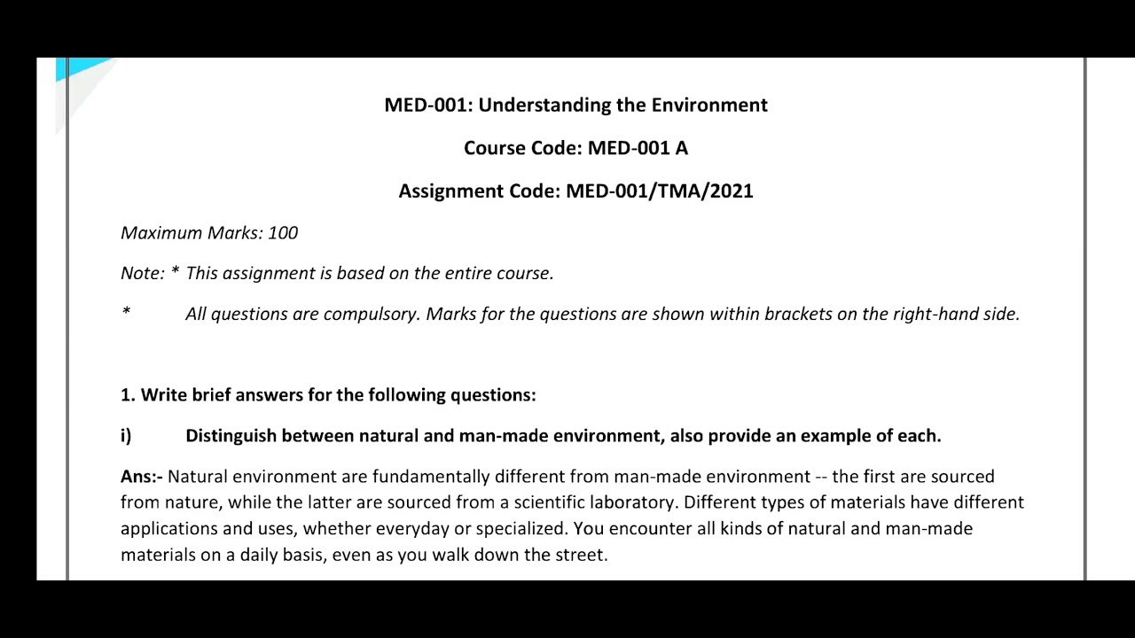 MED 1 SOLVED ASSIGNMENT 2021 / PDF WATSAPP 8228091239 