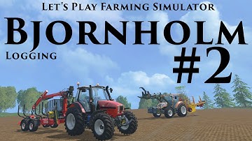 Farming Simulator 2015 Mini series moving some logs.