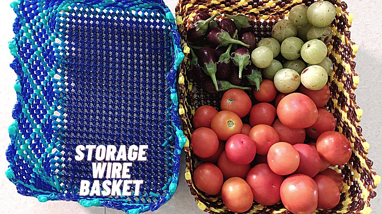 Plastic wire storage basket | Multi-purpose storage basket for beginner | Wire koodai