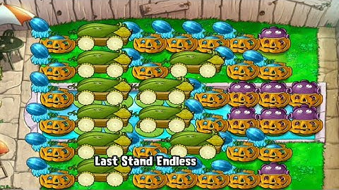 Last Stand Endless 1 to 7 Flags Gameplay | Plants vs Zombies