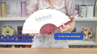 How to Sublimate a Folding Fan?  |  DIY Fan Making |  Customize Print Fan