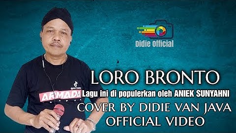 LORO BRONTO - ANIEK SUNYAHNI | COVER BY DIDIE VAN JAVA ( Official Video ).