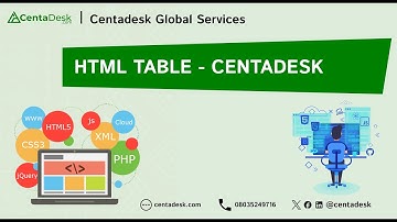 HTML Table - CENTADESK