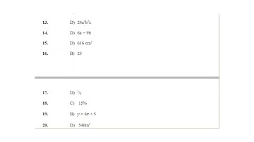 BECE 2005 Maths Paper 1 Answers