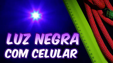 Como fazer luz negra com lâmpada e tinta?