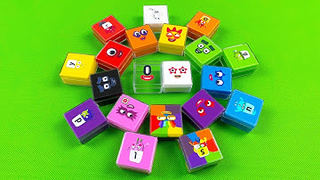 Alphablocks & Numberblocks - Looking for All CLAY Mini Square Coloring! Asmr