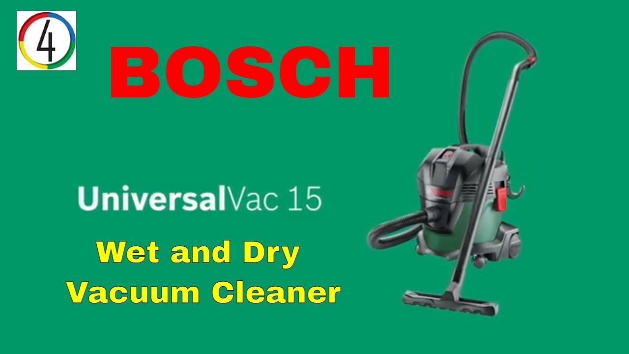 🧹💧🌞Bosch Compact UniversalVac 15 Wet and Dry Vacuum Cleaner 1000W  (06033D1100) 