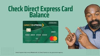 Check Balance on Direct Express Card
