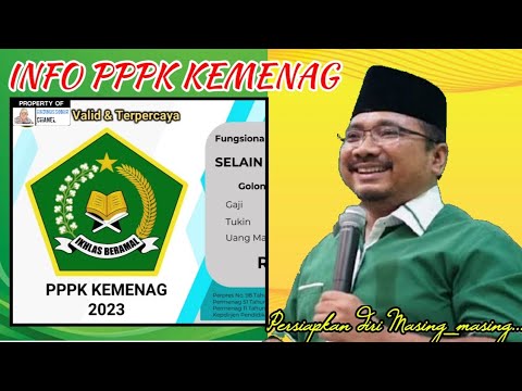 🔴BARU PPPK KEMENAG 2023 || RILIS INFO VALID FORMASI YANG DIBUKA °Wajib Tau ini