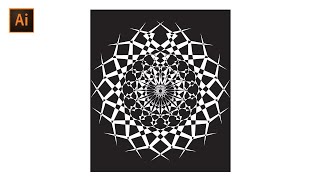 Simple Mandala Art in Adobe illustrator #shorts #illustrator