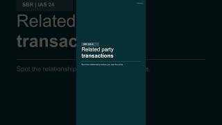 ACCA SBR IAS 24 Related Party Transactions Explained | #acca #revproacca #accaexam #accarevision