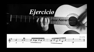 PDF Sample Ejercicio - Jose Ferrer guitar tab & chords by Hakan İzzet Mola.