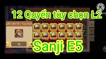 HTHT- Xả 12 Quyển SS tùy chọn L2 lên Sanji Hắc Ẩn E5 (T.Tr.T).