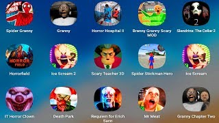 IceScream,IceScream2,Granny,Granny2,SpiderGranny,ScaryTeacher,IT,Slendrina,HorrorHospital,StickRope, screenshot 4