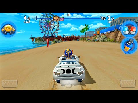 New Race Track Sun City Strip Game Play | Beach Buggy Racing 2