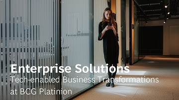 🌍 Shaping the Future of Business: Enterprise Solutions at BCG Platinion