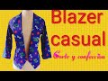 BLAZER CASUAL/jacket flower printing.