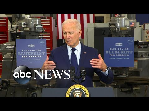 Biden touts economic