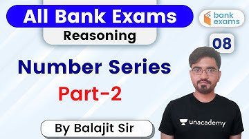 7:00 PM - All Bank Exams | Reasoning by Balajit Pratap Singh | Number Series (Part-2)