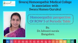 ROW 5 OF PERIODIC TABLE A HOMEO. PERSPECTIVE - DR. JAHNAVI SURALA screenshot 2