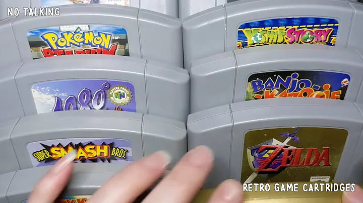 No Talking ASMR | Vintage N64 Plastic Cartridge Sounds & Tingles