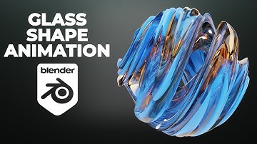 Abstract glass shape animation