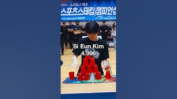 The fastest hands on the planet 🙌#sportstacking #speedstacking #cupstacking #speedstacks #fast