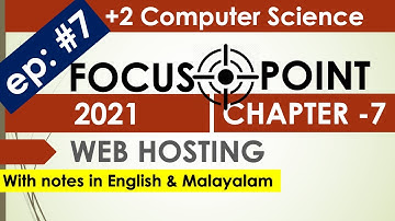 Chapter 7 | Focus Point 2021 | Plus Two Computer Science| Plus Two Computer Application| Exam Tips