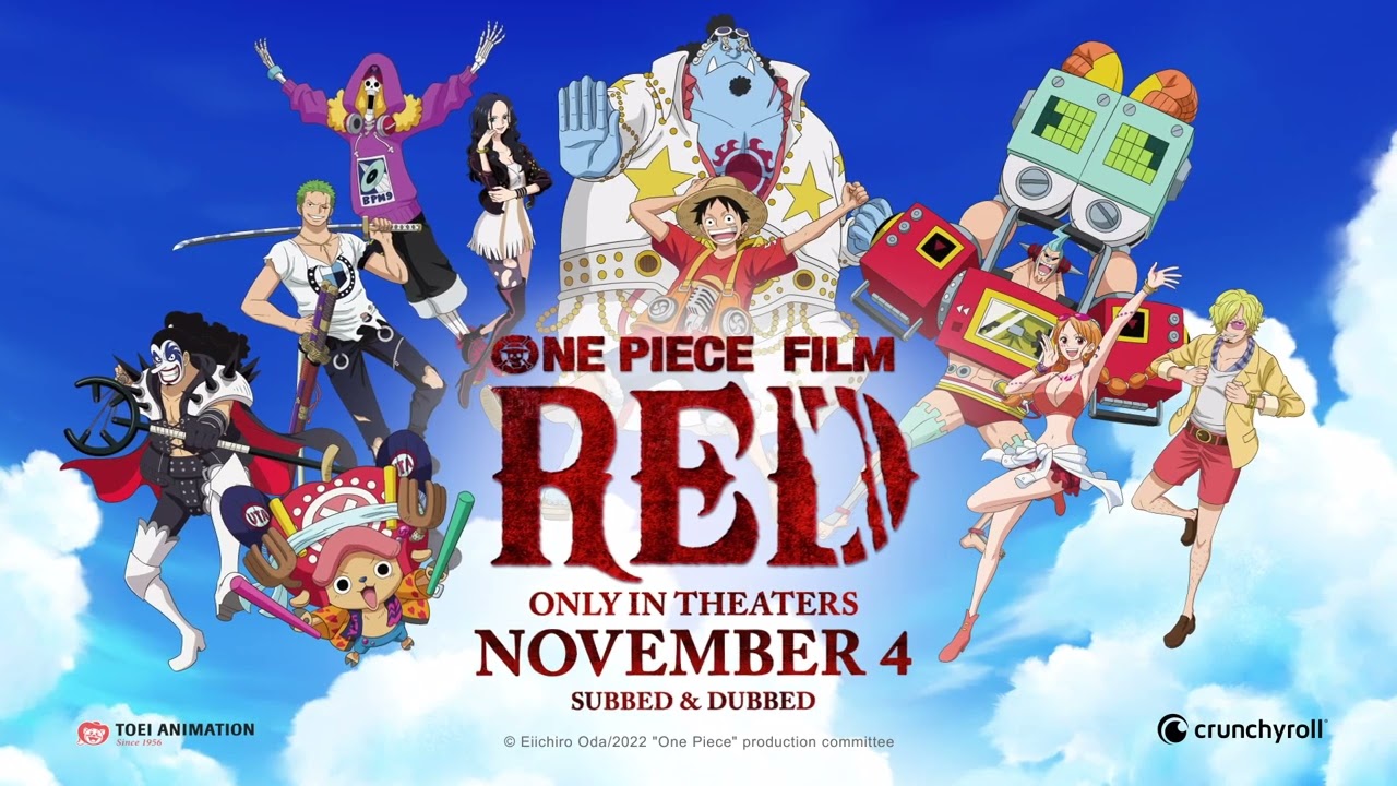 Crunchyroll to Release 'One Piece Film Red' in Theaters this November -  Cinelinx