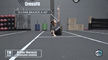 Prone thoracic extension rotation