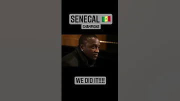 Akon celebrates with his people in Senegal after winning the AFCON