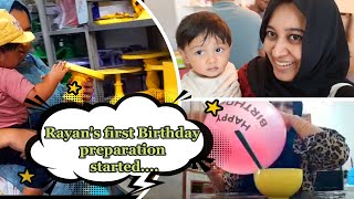 RAYAN RAADHIS FIRST BIRTHDAY preparation (part 1) / Cheesy pasta recipe