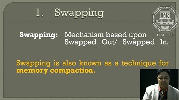 Swapping Memory Allocation