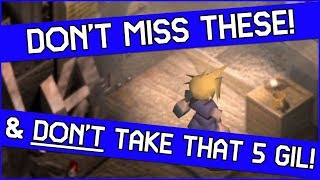 Look! Don't MISS these things in Final Fantasy 7 - Sector 5 Slums Guide