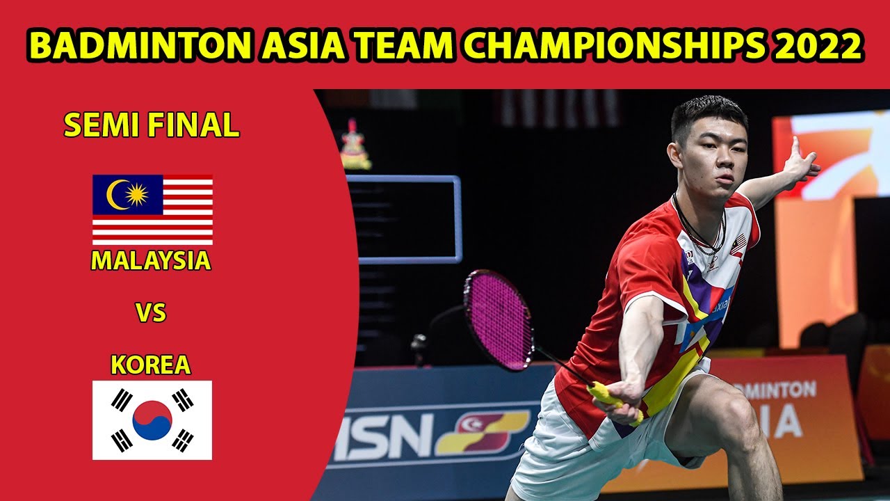 LEE Zii Jia vs JEON Hyeok Jin SF Malaysia vs Korea Badminton Asia Team Championships 2022