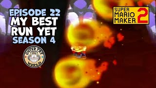 Episode 22: That Was CLOSE 😅 My Best Run Yet S4 E22 (No-Skip Endless Expert | Super Mario Maker 2)