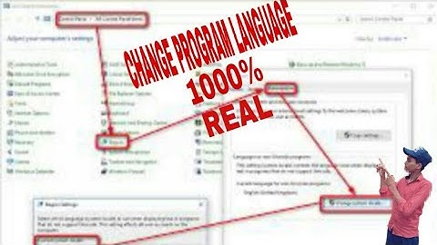 change language for non - unicode program all window full tutorial video