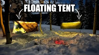 Winter Camping In A Floating Tent | Haven Tent Winter Camp