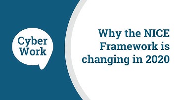 Why the NICE Cybersecurity Workforce Framework is changing in 2020 | Cyber Work Podcast